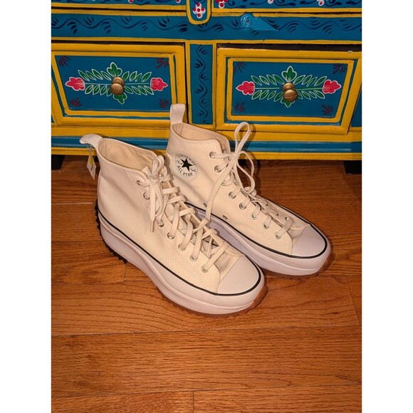 Converse Size 9.5 Men's / 11 Women's Run Star Hike Canvas Platform Sneakers Nwob - Picture 4 of 7